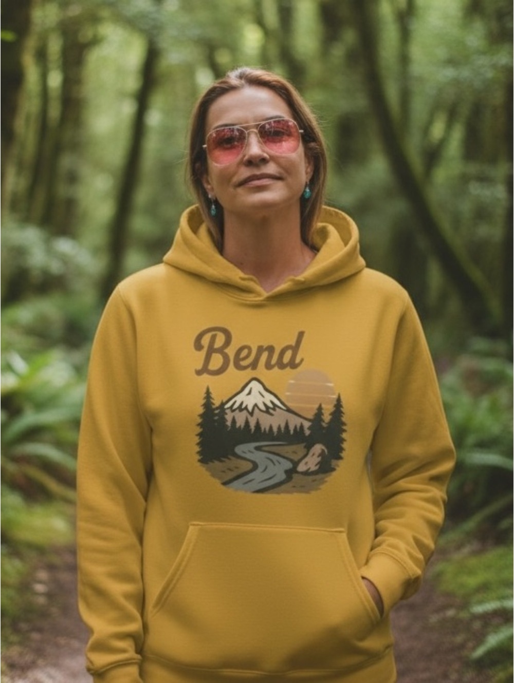 Bend, Oregon PNW Gildan Softstyle Hoodie New size medium